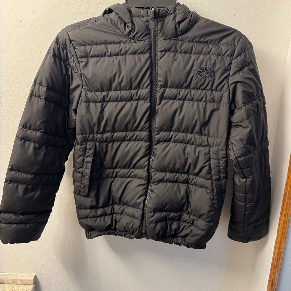 The North Face Kids Charcoal Puffer Jacket